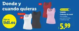Lidl ESMARA Camisetas de canalé oferta