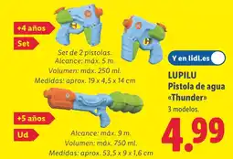 Lidl LUPILU Pistola de agua <<Thunder>> oferta