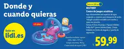 Lidl BESTWAY Centro de juegos acuáticos oferta