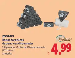 Lidl ZOOFARI Bolsas para heces oferta
