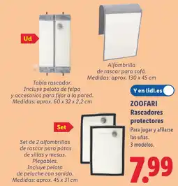 Lidl ZOOFARI Rascadores protectores oferta