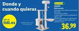 Lidl ZOOFARI Árbol rascador oferta