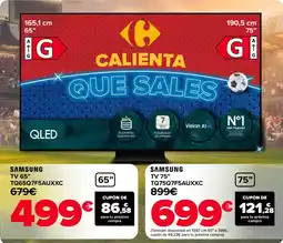 Carrefour SAMSUNG Tv 75" tq75q7f5auxxc oferta