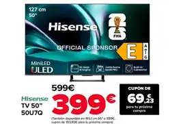 Carrefour HISENSE TV 50" 50U7Q oferta