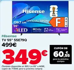 Carrefour HISENSE TV 55"55E79Q oferta