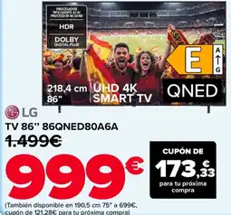 Carrefour LG Tv 86" 86qned80a6a oferta