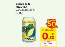 Alcampo Fuze Tea Bebida de té oferta