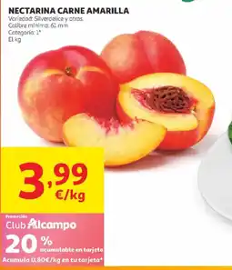 Alcampo Nectarina carne amarilla oferta