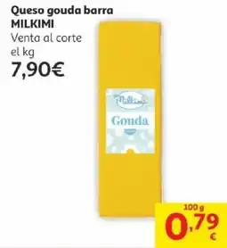 Alcampo Milkimo Queso gouda barra oferta