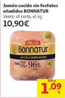Alcampo Bonnatur Jamón cocido sin fosfatos añadidos oferta