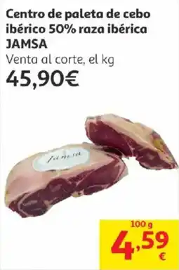 Alcampo Jamsa Centro de paleta de cebo ibérico 50% raza ibérica oferta