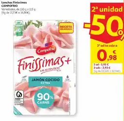 Alcampo Campofrio Lonchas Finissimas oferta