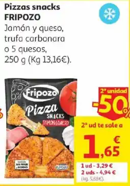 Alcampo Fripozo Pizzas snacks oferta