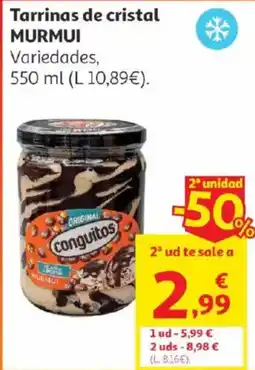 Alcampo Murmui Tarrinas de cristal oferta