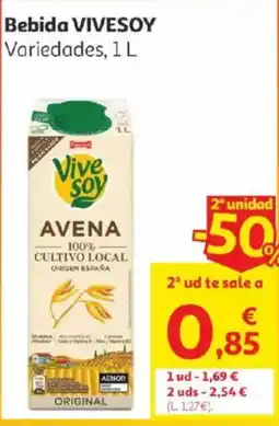 Alcampo Vivesoy Bebida oferta