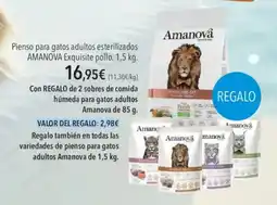 El Corte Inglés Amanova Pienso para gatos adultos esterilizados oferta