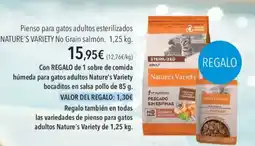 El Corte Inglés Nature's Variety Pienso para gatos adultos esterilizados oferta