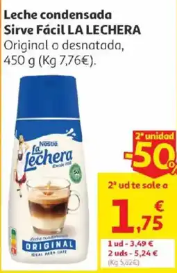 Alcampo La Lechera Leche condensada Sirve Fácil oferta