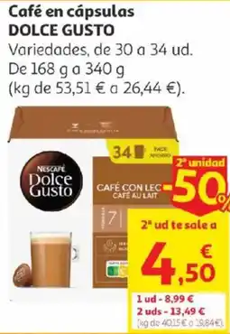 Alcampo Dolce Gusto Café en cápsulas oferta