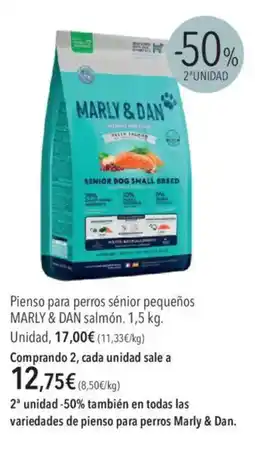El Corte Inglés Marly & Dan Pienso para perros sénior pequeños oferta
