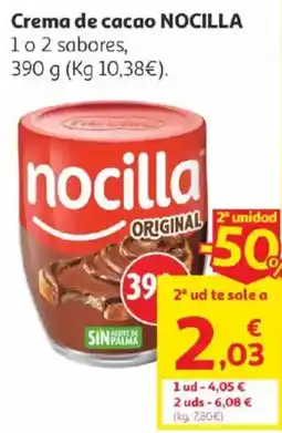 Alcampo Nocilla Crema de cacao oferta