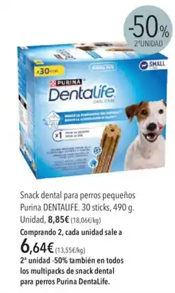 El Corte Inglés Dentalife Snack dental para perros pequeños Purina oferta