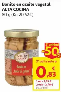 Alcampo Alta Cocina Bonito en aceite vegetal oferta