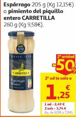 Alcampo Carretilla Espárrago o pimiento del piquillo entero oferta
