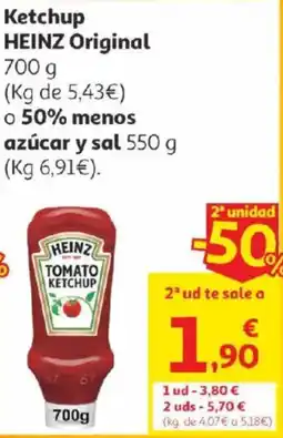Alcampo Heinz Ketchup original oferta