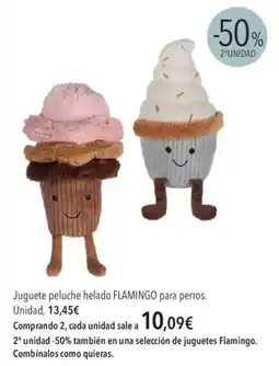 El Corte Inglés Flamingo Juguete peluche helado para perros oferta