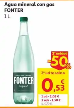 Alcampo Fonter Agua mineral con gas oferta