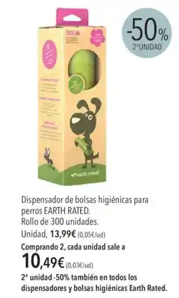 El Corte Inglés Earth Rated Dispensador de bolsas higiénicas para perros oferta