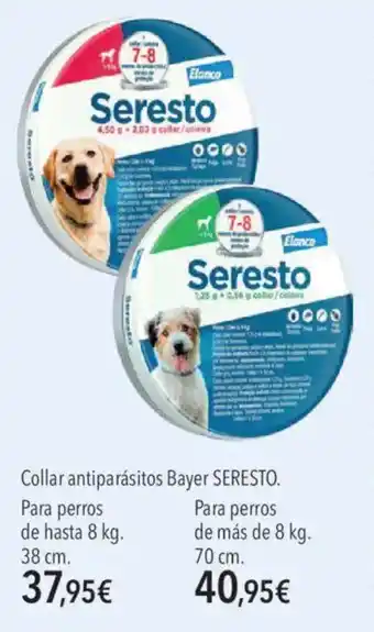 El Corte Inglés Seresto Collar antiparásitos Bayer oferta