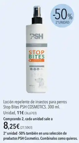 El Corte Inglés Psh Cosmetics Loción repelente de insectos para perros Stop Bites oferta