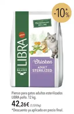 El Corte Inglés Libra Pienso para gatos adultos esterilizados oferta