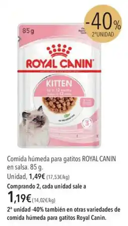 El Corte Inglés Royal Canin Comida húmeda para gatitos en salsa oferta