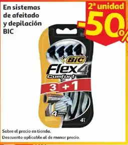 Alcampo Bic En sistemas de afeitado y depilación oferta