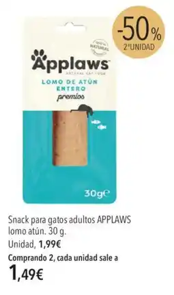 El Corte Inglés Applaws Snack para gatos adultos lomo atún oferta
