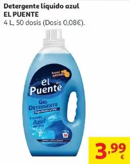 Alcampo El Puente Detergente líquido azul oferta