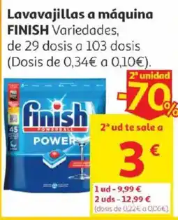 Alcampo Finish Lavavajillas a máquina oferta