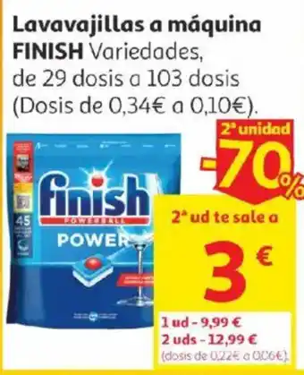 Alcampo Finish Lavavajillas a máquina oferta