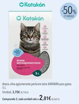 El Corte Inglés Katakán Arena ultra aglomerante perfume talco para gatos oferta