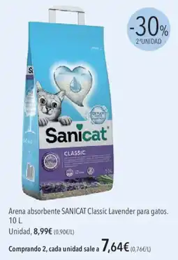 El Corte Inglés Sanicat Arena absorbente Classic Lavender para gatos oferta