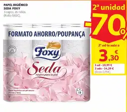 Alcampo Seda Foxy Papel higiénico oferta