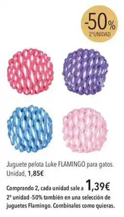 El Corte Inglés Flamingo Juguete pelota Luke para gatos oferta