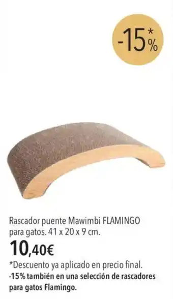 El Corte Inglés Flamingo Rascador puente Mawimbi para gatos oferta