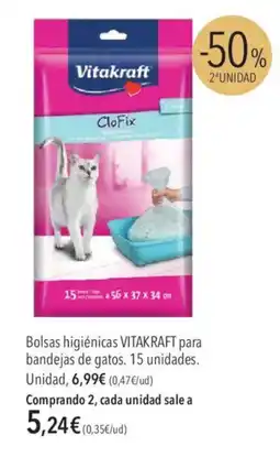 El Corte Inglés Vitakraft Bolsas higiénicas para bandejas de gatos oferta