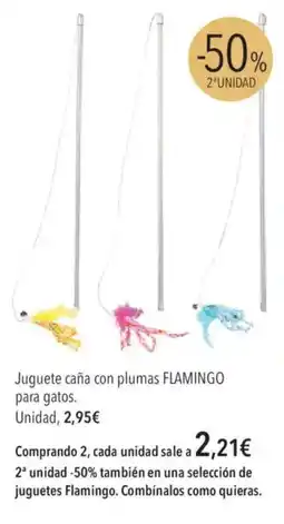 El Corte Inglés Flamingo Juguete caña con plumas oferta