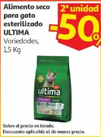 Alcampo Ultima Alimento seco para gato esterilizado oferta