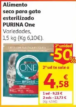 Alcampo Purina One Alimento seco para gato esterilizado oferta